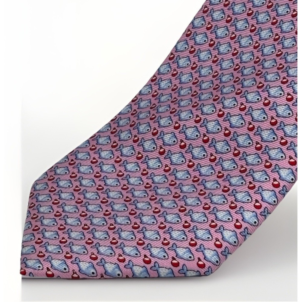 Tailorbyrd Fish Neck Tie 100% Silk Mens‎ Designer  Preppy Novelty - Pink